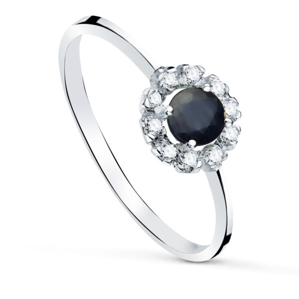 Sortijas Piedra Oro Blanco18K